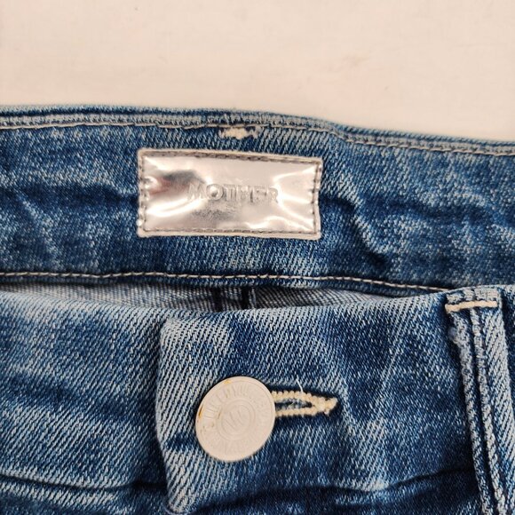 MOTHER The Looker Crop Graffiti Girl Skinny Jeans - Picture 5 of 7